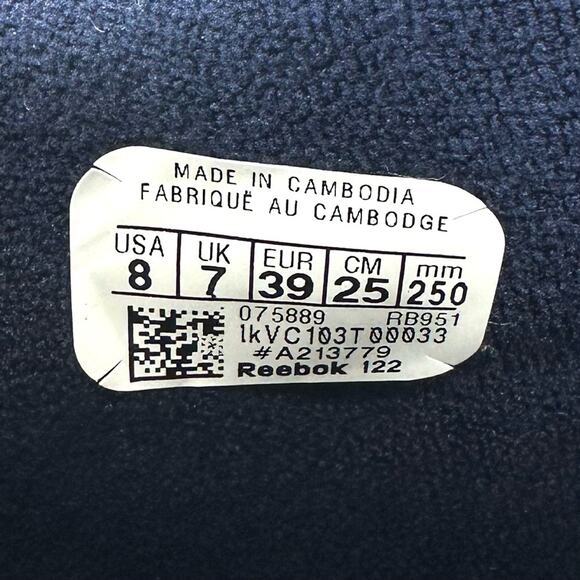 Reebok Classic Sneaker Women Size 8 Navy Suede Memory Tech Harman Max Trax New - Picture 6 of 15